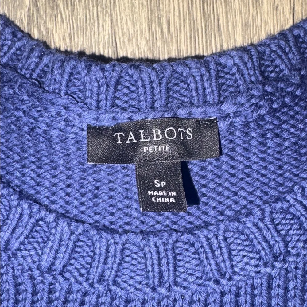 Woman’s  coastal Navy Blue Nautical sweater- 
woman’s small petite - Picture 3 of 5